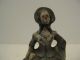 Antique Colonial Woman Cast Iron Doorstop Metalware photo 2