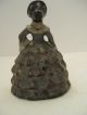 Antique Colonial Woman Cast Iron Doorstop Metalware photo 4