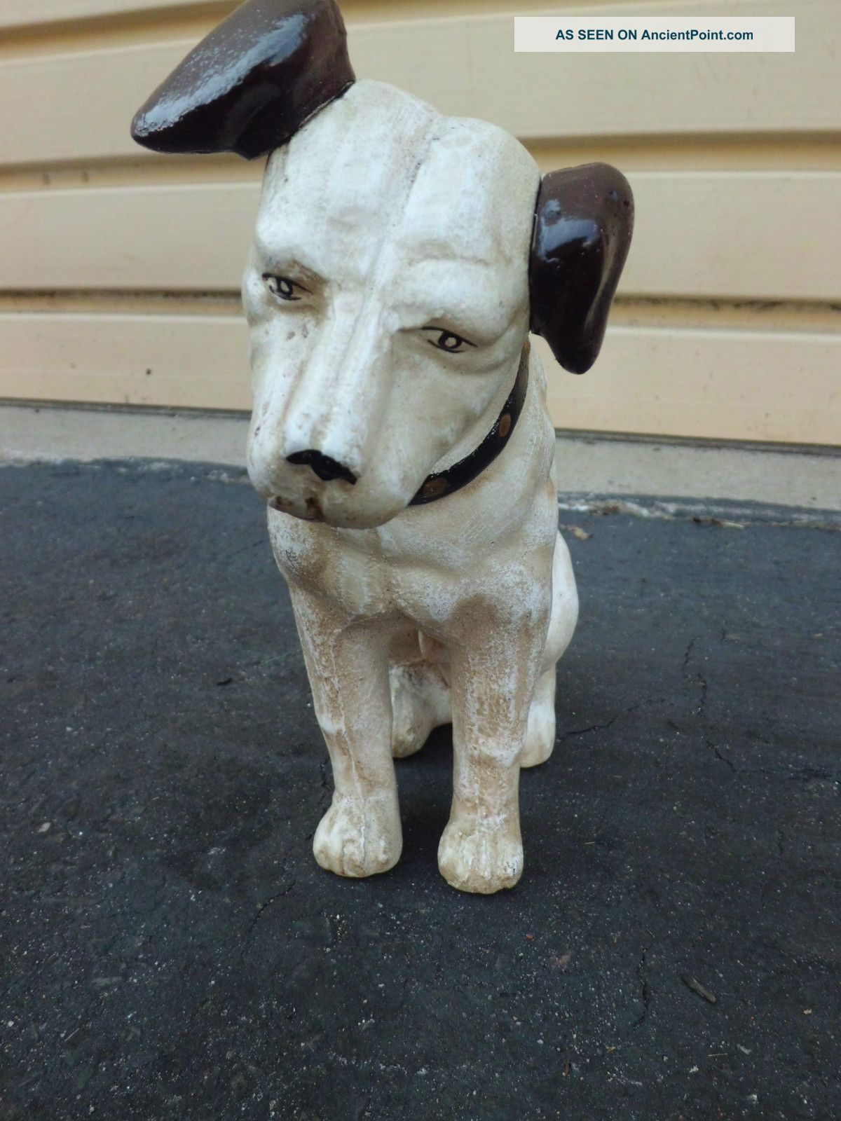 Ys: Cast Iron Nipper Dog Bank Metalware photo