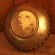 Antique Ornate Round Brass Box For Dried Flowers Metalware photo 3