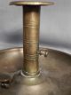 2 Antique Brass Chamber Candlesticks Candle Holder Thumb Push Up Early Victorian Metalware photo 2