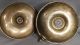 2 Antique Brass Chamber Candlesticks Candle Holder Thumb Push Up Early Victorian Metalware photo 4