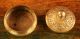 Embossed 19th Century Ornate Brass Salt Box Metalware photo 1