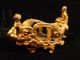 Turn - Of - The - Century Gilt Bronze Or Cast Iron Fish Bowl Holder Metalware photo 3