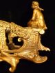 Turn - Of - The - Century Gilt Bronze Or Cast Iron Fish Bowl Holder Metalware photo 5
