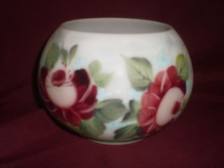 Hand Painted Satin Glass Vase photo