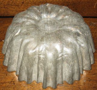 Primitive Antique Decorative Tin Food/aspic Mold Rare photo