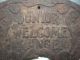 Antique Old Metal Cast Iron Welcome Junior Range Plaque Wall Sign Architectural Metalware photo 2