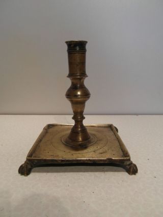 Spanish Brass Candlestick C.  1640 photo