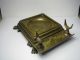 A British Brass Bronze Pen Rest Tray Desktop Cabinet England 19th Century Metalware photo 3