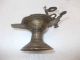 Antique Vintage Rare Old Peacock Figure Brass Temple Oil Lamp / Deepak Lamps photo 5