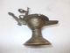 Antique Vintage Rare Old Peacock Figure Brass Temple Oil Lamp / Deepak Lamps photo 8