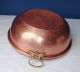 Antique French Copper / Brass Jam Basin Pot Heavy Metalware photo 1