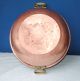 Antique French Copper / Brass Jam Basin Pot Heavy Metalware photo 3