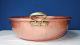 Antique French Copper / Brass Jam Basin Pot Heavy Metalware photo 4