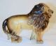 Antique Painted Cast Iron Still Penny Bank Walking Lion With Tail Right Metalware photo 1