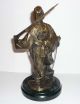 Ukrainian Cossack W Gun Pure Bronze Exclusive Statue Bust Sculpture Metalware photo 3