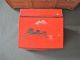 Antique Hand Painted Metal Box Mt.  Fuji Japan Asian Metalware photo 1