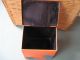 Antique Hand Painted Metal Box Mt.  Fuji Japan Asian Metalware photo 5