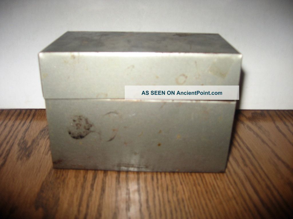 Old Metal Hinged Box J.  Che N & Co. Metalware photo