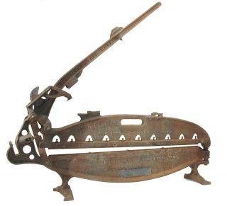 Antique Shingle Cutter By Specialty Tool Mfrs Cast Iron 45lbs Model - F,  Steampunk photo