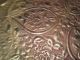 1800s Antique Brass Victorian Serving Tray Hand Hammered Incised Bronze Charger Metalware photo 3