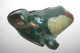 Antique Frog Cast Iron Doorstop Green Paint Metalware photo 3