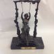 Antique August Moreau (1837 - 1917) Lady In A Swing Bronze Metalware photo 1