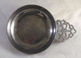 Vintage Classic Six Inch Stede Pewter Pourer Porringer photo