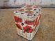 2 Art Nouveau Style Vintage French Tin Shabby Boxes Canisters Metalware photo 2