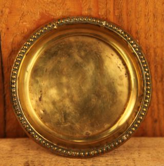 1800 ' S Brass Ornate Pin Tray Dish With Makers Mark photo