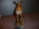 Bronze Moose Sculpture,  Signed Milo,  Mounted On Marble Base,  11 1/4 