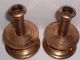 Antique Unusual Susquehanna Casting Co Brass Candlesticks Wilton Armetale Relate Metalware photo 1