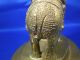 Pair Antique Figural Elephant Brass Candlesticks Metalware photo 4