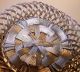 Charming & Dainty Antique French Intricately Woven Brass Basket Metalware photo 3
