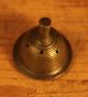 Antique Beehive Brass Hand Bell With Great Patina Metalware photo 2