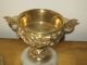 Antique French Empire Style Gilt Bronze Bonbonniere Vase Metalware photo 5