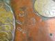Teapot Brass & Copper & Silver Antique Persian? Middle Eastern Deposee Marked Metalware photo 7