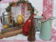 Old French Metal Alu Red Flask : Le Grand Tetras 1l. .  France Metalware photo 3