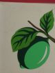 Cutie Vtg 1940s Metal Kitchen Wall Hangings - Red - Lemon Lime Dutch Children Metalware photo 6