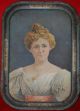 Antique Victorian Tin Sign Serving Tray With Advertisement 3 Digit Phone Number Metalware photo 9