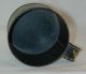 Antique Painted Tin Toleware Wide - Mouth Cup Handle Yellow Green Strawberries Metalware photo 3