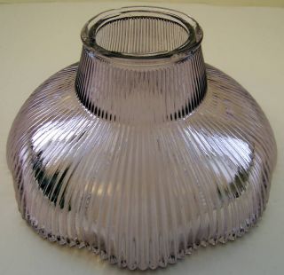 Antique Vintage Purple Embossed Glass Lamp Shade 3 