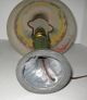 Antique Victorian Boudoir Lamp Reverse Painted Glass Shade Bronze Metal Base Lamps photo 6