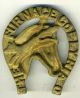 Bronze/brass Adv.  Horse In Horseshoe/fox Furnace Co. Metalware photo 1
