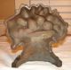 Antique Hubley Cast Iron Fruit In Urn Basket Doorstop Metalware photo 1