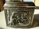 Antique Silver Metal Jennings Bros Jb High Relief Trinket Box Jewelry Casket Art Metalware photo 3