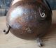 Circa 1880 ' S Antique Three Legged Hammered Copper Pot Metalware photo 5