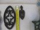 Antique Cast Iron Trivets Trivet Cute Tiny Hotpad Metalware photo 5