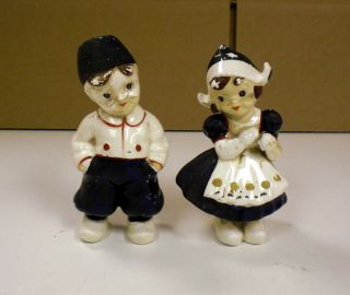 Pair Of Kreiss Dutch Boy And Dutch Girl Figurines - 1955 photo